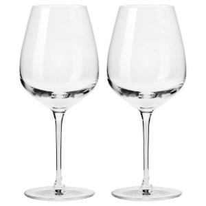 Set van 2 wijnglazen, gemaakt van kristallijn glas, 580ml, "Duet" - Krosno