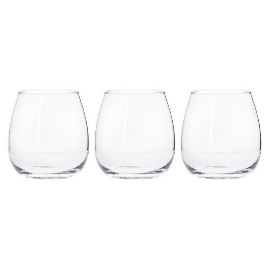 Set van 3 drinkglazen, 520 ml, gemaakt van glas, "Ducale" - Borgonovo