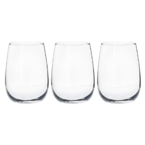 Set di 3 bicchieri da bere, 490 ml, in vetro - Borgonovo
