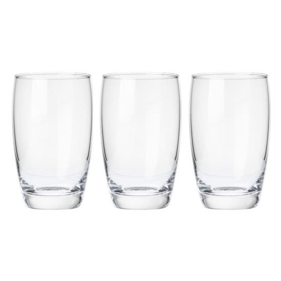 Set bicchieri acqua 3 pezzi, 330 ml, in vetro, Aurelia - Borgonovo