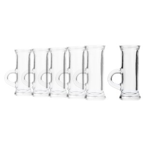 Set van 6 borrelglaasjes, 45 ml, glas - Borgonovo