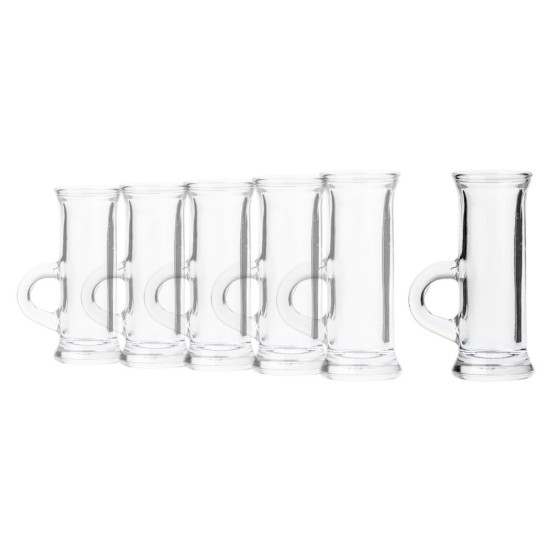 Set med 6 snapsglas, 45 ml, glas - Borgonovo