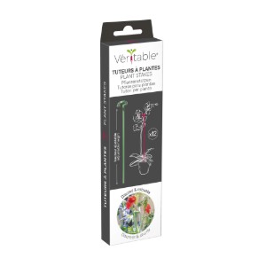 Set picchetti per piante da 12 pezzi, fibra di vetro - Veritable