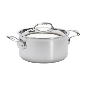 "Affinity" steelpan met deksel, roestvrij staal, 20 cm / 3,4 l - merk "de Buyer"
