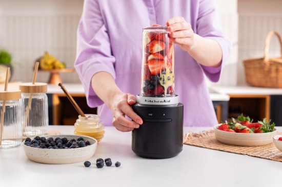 GO Draadloze draagbare blender, met batterij, 0,47 l, Matzwart - KitchenAid