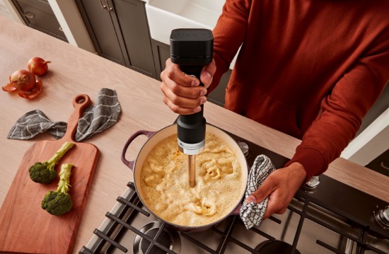 Frullatore a immersione senza filo GO, con batteria, 0,7 L, Nero opaco - KitchenAid