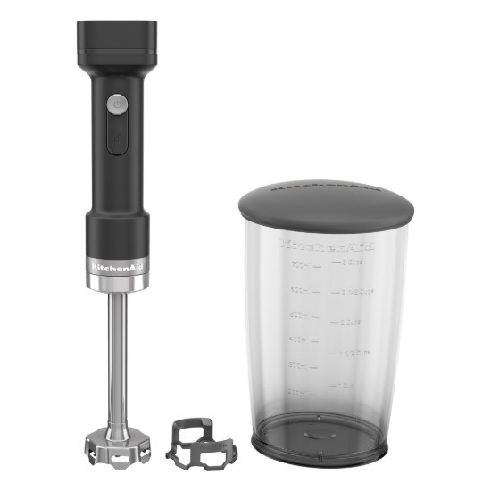 Frullatore a immersione senza filo GO, con batteria, 0,7 L, Nero opaco - KitchenAid