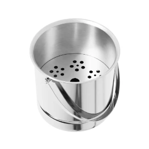 Secchiello per il ghiaccio, con separatore, acciaio inox 