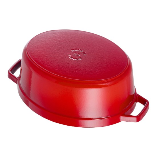 Ovale Cocotte kookpot, gietijzer, 29 cm/4,2L, Cherry - Staub