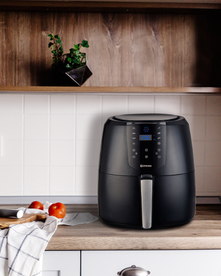 Heteluchtfriteuse, 5,2 L, 1800 W - Zokura