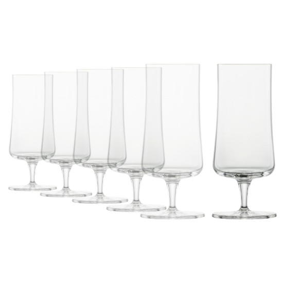Set di bicchieri da birra in 6 pezzi, vetro di cristallo, 405ml, "Basic Bar Motion" - Schott Zwiesel