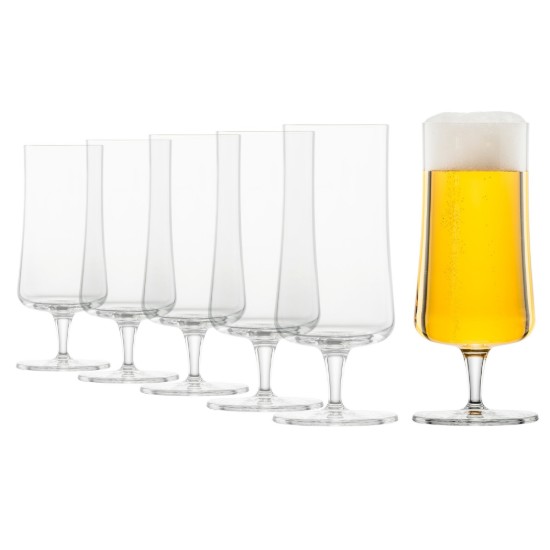 Set di bicchieri da birra in 6 pezzi, vetro di cristallo, 405ml, "Basic Bar Motion" - Schott Zwiesel
