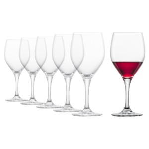 6-delige set rode wijnglazen, 445 ml, "Mondial" - Schott Zwiesel