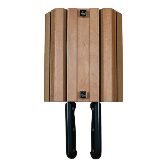 Ceppo portacoltelli da parete, in legno, con 4 fessure - Grunwerg