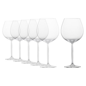 Set di calici da vino Borgogna, 6 pezzi, vetro cristallino, 840 ml, 'Diva' - Schott Zwiesel