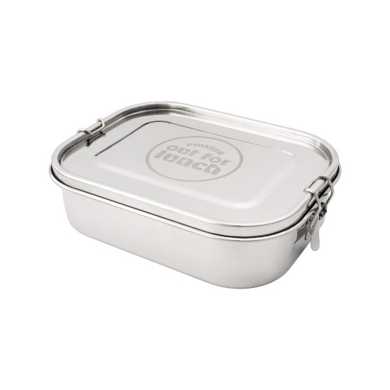 Set de lonchera, con 3 accesorios, acero inoxidable, 1400ml, "Out of Lunch" - Grunwerg