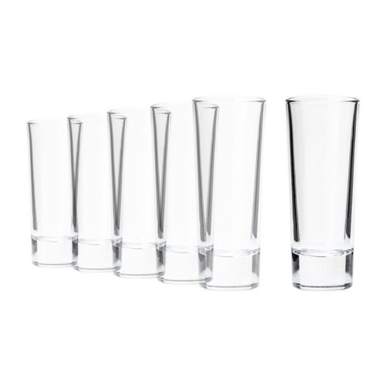 Σετ 6 σφηνάκια 60 ml, από γυαλί, "Indro" - Borgonovo