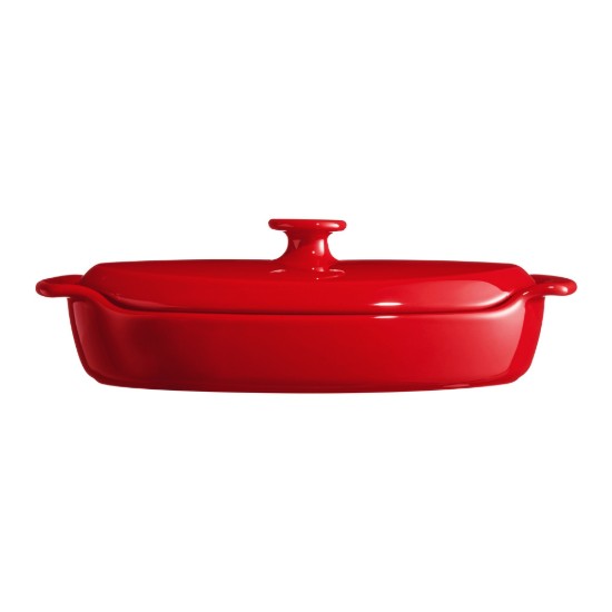Dampfad, keramik, 30,5 × 17,5 cm / 0,9 L, "PAPILLOTE", Burgundy - Emile Henry