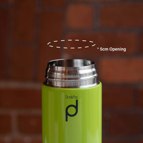 Roestvrijstalen thermische isolatiefles, 350 ml, "DrinkPod", Groen - Grunwerg