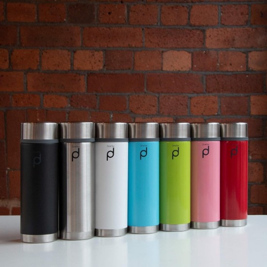 Roestvrijstalen thermische isolatiefles, 350 ml, "DrinkPod", Groen - Grunwerg