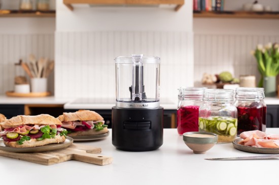 Chopper Go Snoerloos, zonder batterij, 1,18L, Matzwart - KitchenAid