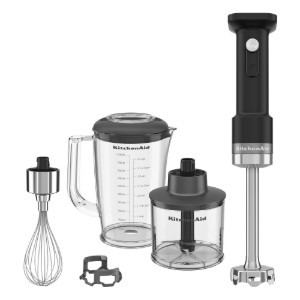 Staafmixer met Go Cordless accessoires, zonder batterij, Matzwart - KitchenAid