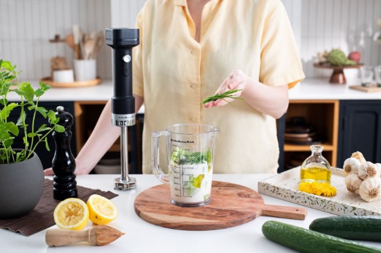 Hand blender with Go Cordless accessories, without battery, Matte Black - KitchenAid
