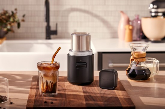 Moedor de café sem fio GO, 113g, com bateria, Matte Black - KitchenAid