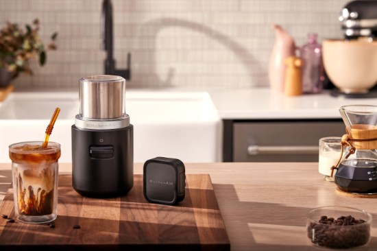 Moedor de café sem fio GO, 113g, com bateria, Matte Black - KitchenAid