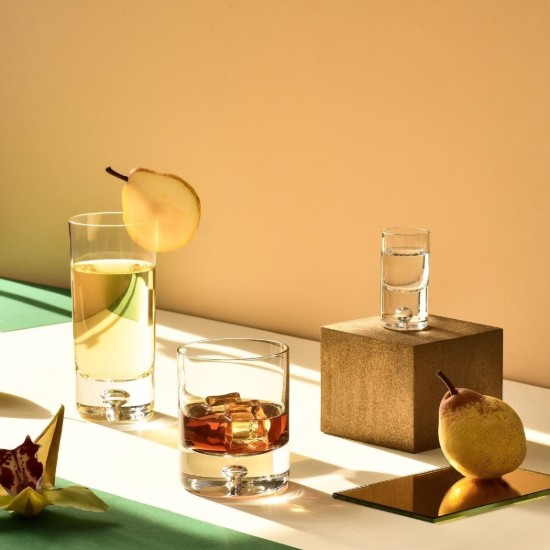 Conjunto de 6 copos Long Drinks em vidro cristalino, 300 ml, "Legend" - Krosno