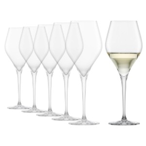 Set di bicchieri Chardonnay da 6 pezzi, vetro cristallino, 385ml, "Finesse" - Schott Zwiesel