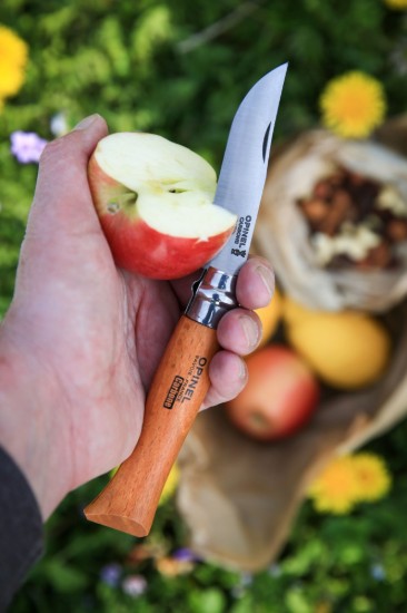 N°08 zakmes, koolstofstaal, 8,5 cm, "Carbone" - Opinel