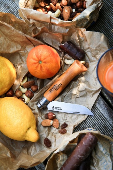 N°08 zakmes, koolstofstaal, 8,5 cm, "Carbone" - Opinel