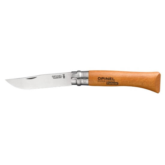 N°10 zakmes, koolstofstaal, 10cm, "Carbone" - Opinel