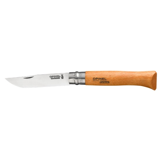 Coltello tascabile N°12, acciaio al carbonio, 12 cm, "Carbone" - Opinel