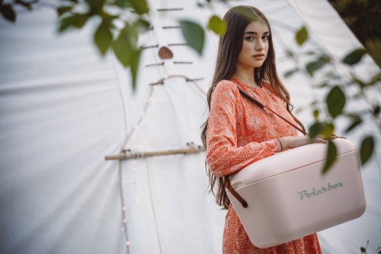 Koelbox, 12L, "Classic", in de kleur "Nude - Olive Green" - Polarbox