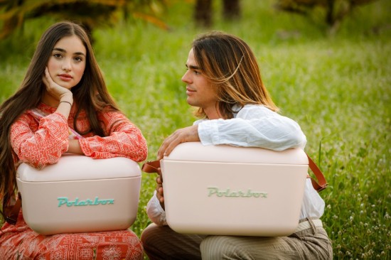 Koelbox, 12L, "Classic", in de kleur "Nude - Olive Green" - Polarbox