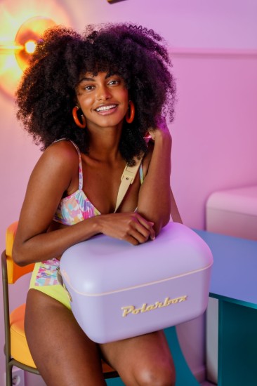 Scatola di raffreddamento, 12L, "Pop", Lilac - Yellow - Polarbox