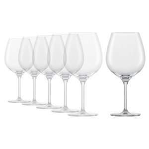 6-pcs Burgundy-wine glasses, crystal glass, 630 ml, "Banquet" - Schott Zwiesel