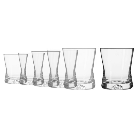 Set van 6 whiskyglazen, X-line, 290 ml - Krosno