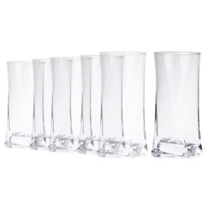 Set van 6 drinkglazen, HB "Gotico", 420 ml, glas - Borgonovo