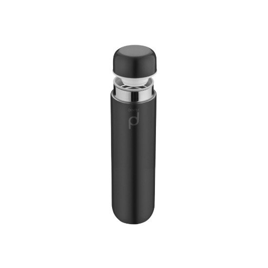 Bottiglia termoisolante in acciaio inox, 300 ml, "DrinkPod", Nero - Grunwerg