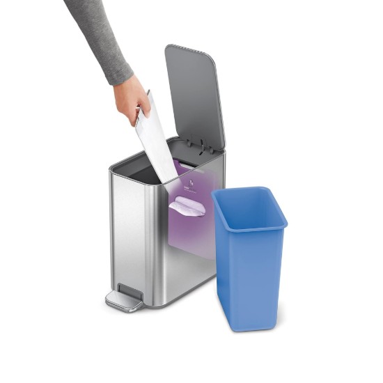 Pedaalemmer, 5 L, roestvrij staal, Brushed - simplehuman