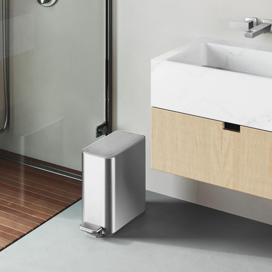 Pedaalemmer, 5 L, roestvrij staal, Brushed - simplehuman