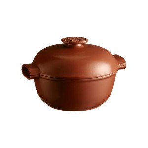 Cocotte kookpot, keramiek, 26,5 cm/4L, "Delight", Sienna - Emile Henry