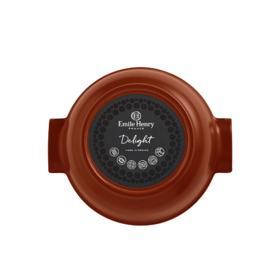 Keramiek Cocotte kookpot, 22,5cm/2L, "Delight", Sienna - Emile Henry