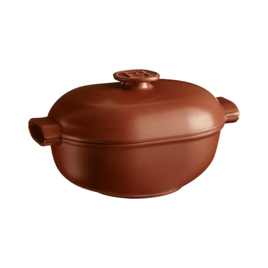Pentola ovale Cocotte, ceramica, 36,5 × 24,2 cm/4,5 L, "Delight", Sienna – Emile Henry