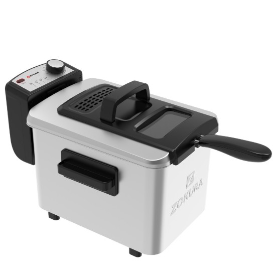 Friteuse met oliefilter, 4 L, 2200 W - Zokura