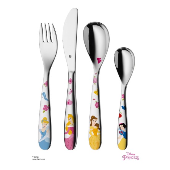 Set posate per bambini, 4 pezzi, acciaio inossidabile, "Princess" - WMF