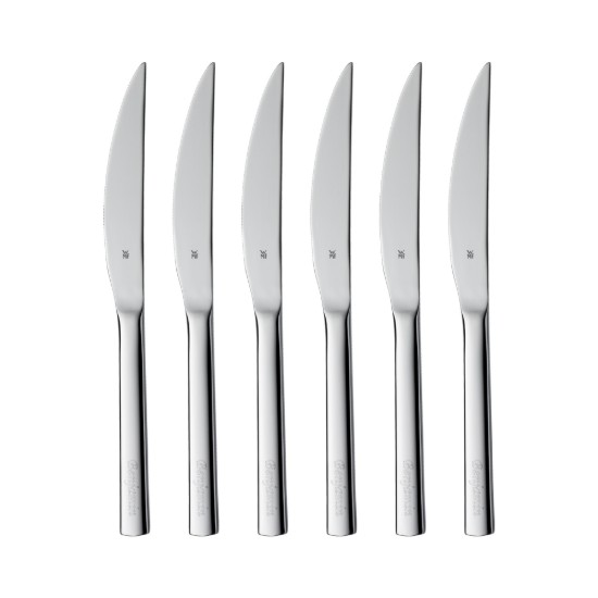 Set coltelli da bistecca 6 pezzi, acciaio inossidabile, 23 cm, "Nuova" - WMF